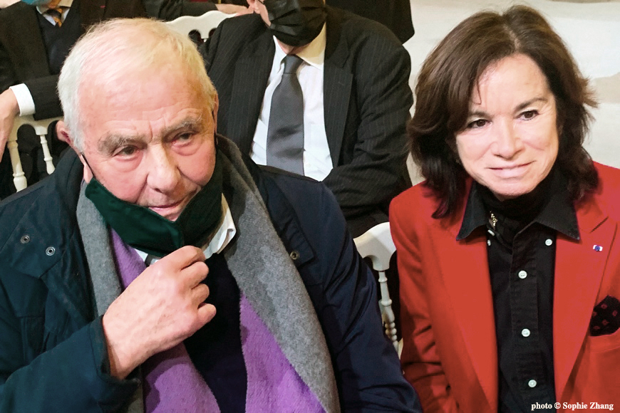 Philippe Sollers, Sylvie Pierre-Brossolette (photo : Sophie Zhang)