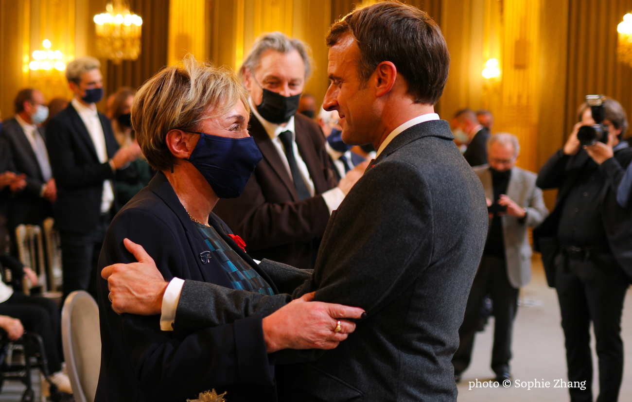 Emmanuel Macron, Julia Kristeva Grand Officier de la Légion d’Honneur, Palais de l’Elysée