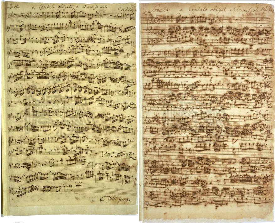 Bach Manuscrit Sonate BWV 1030