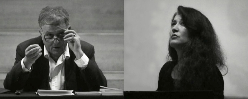 Philippe Sollers et Martha Argerich, 6 Mai 1994 - Conservatoire royal de Bruxelles  