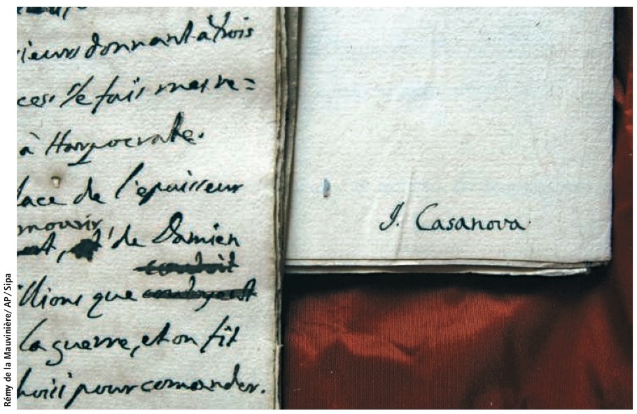 manuscrit de Casanova