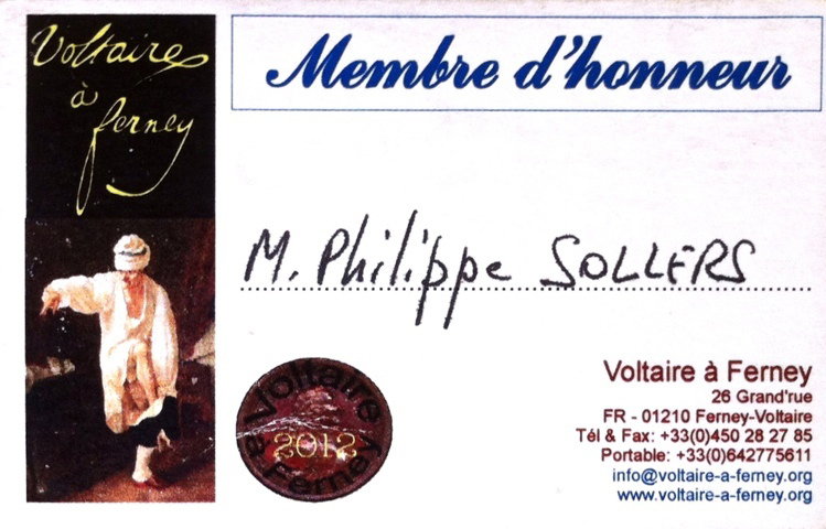 Philippe Sollers - Voltaire à Ferney
