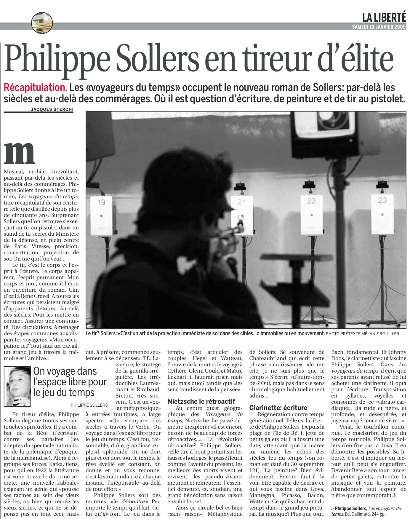 Philippe Sollers Les Voyageurs du Temps